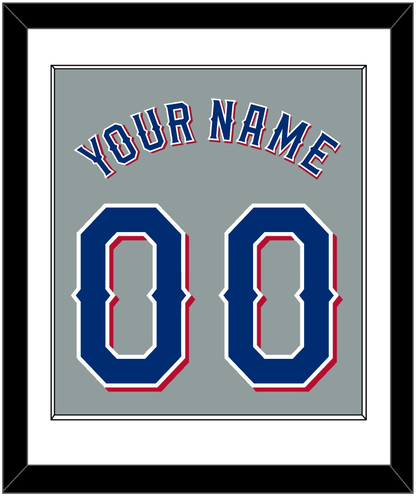 Texas Name & Number - Road Gray (2020-2023) - Essential Tier 1