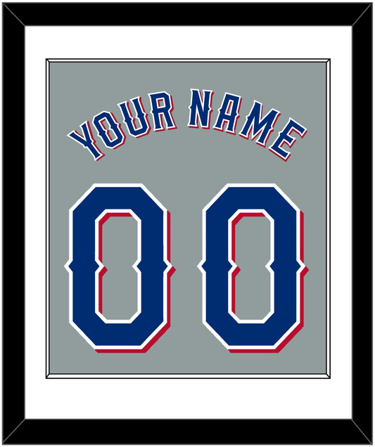 Texas Name & Number - Road Gray (2020-2023) - Essential Tier 1
