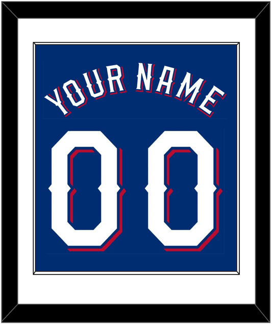 Texas Name & Number - Alternate Blue (2020-2023) - Essential Tier 1