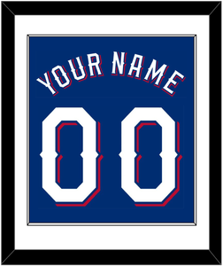 Texas Name & Number - Alternate Blue (2020-2023) - Single Mat 1