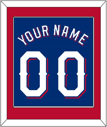 Texas Name & Number - Alternate Blue (2020-2023) - Essential Tier 2
