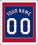 Texas Name & Number - Alternate Blue (2020-2023) - Single Mat 2