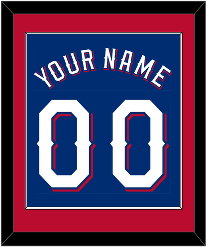 Texas Name & Number - Alternate Blue (2020-2023) - Essential Tier 2