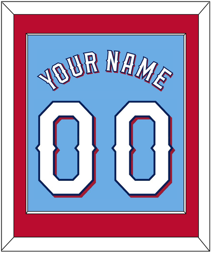 Texas Name & Number - Alternate Powder Blue (2020-2023) - Essential Tier 3