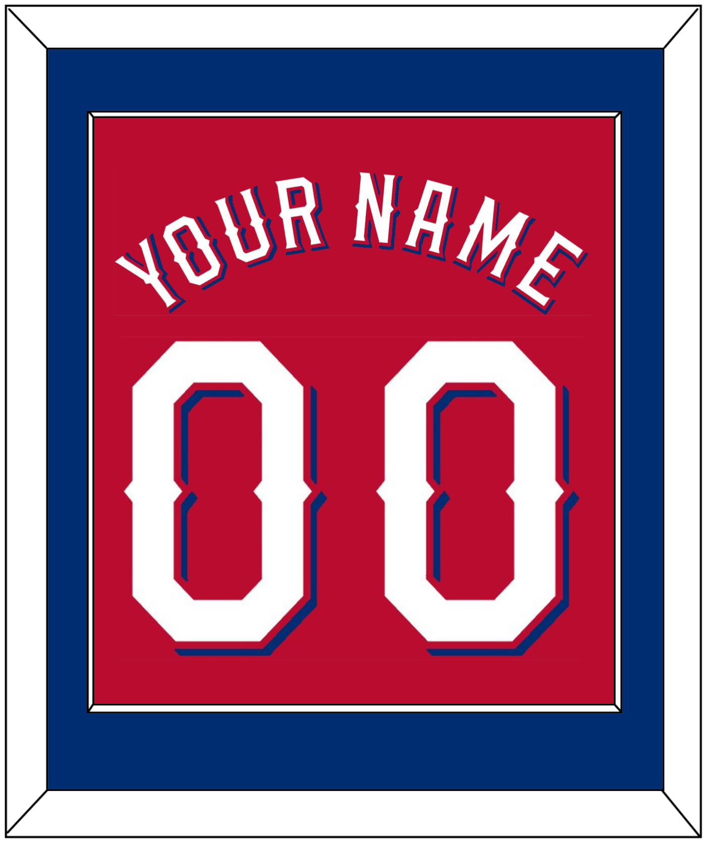 Texas Name & Number - Alternate Red (2020-2022) - Essential Tier 2
