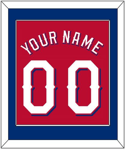Texas Name & Number - Alternate Red (2020-2022) - Essential Tier 2