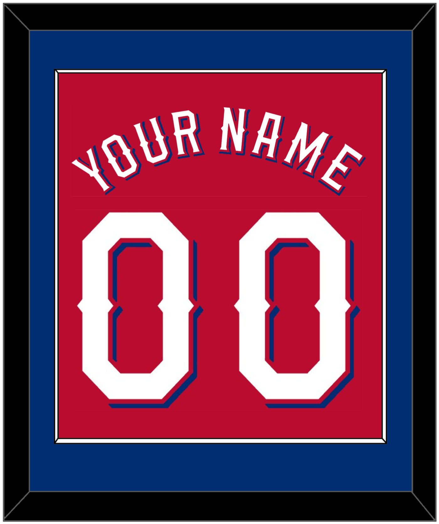 Texas Name & Number - Alternate Red (2020-2022) - Essential Tier 2