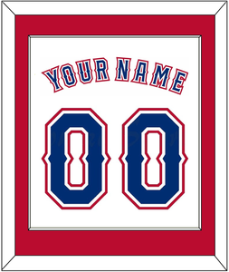 Texas Name & Number - Home White (2016-2019) - Single Mat 2