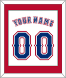 Texas Name & Number - Home White (2016-2019) - Single Mat 2