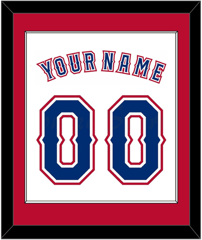 Texas Name & Number - Home White (2016-2019) - Essential Tier 2