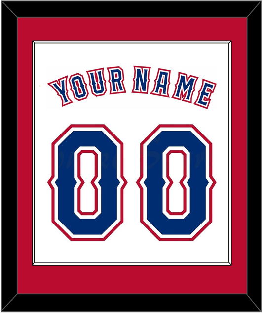 Texas Name & Number - Home White (2016-2019) - Essential Tier 2