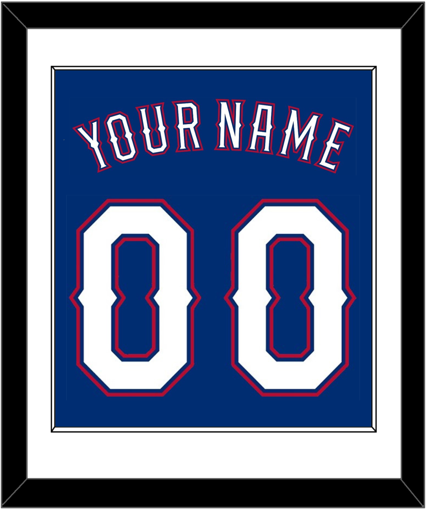 Texas Name & Number - Alternate Blue (2016-2019) - Essential Tier 1