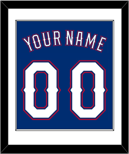 Texas Name & Number - Alternate Blue (2016-2019) - Essential Tier 1