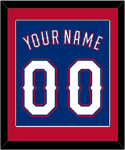 Texas Name & Number - Alternate Blue (2016-2019) - Essential Tier 2