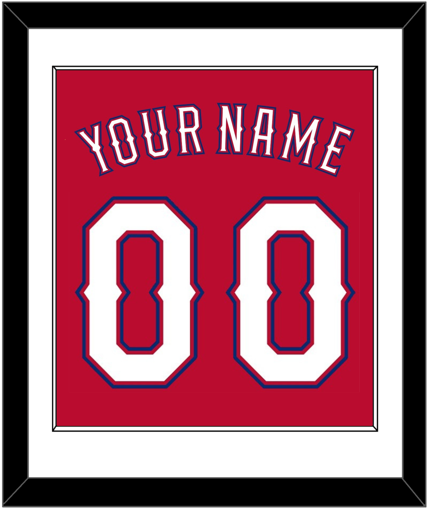 Texas Name & Number - Alternate Red (2016-2019) - Essential Tier 1
