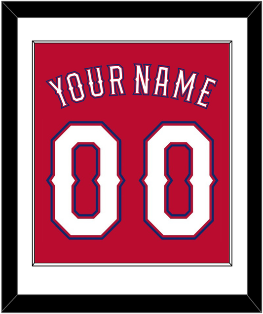 Texas Name & Number - Alternate Red (2016-2019) - Essential Tier 1