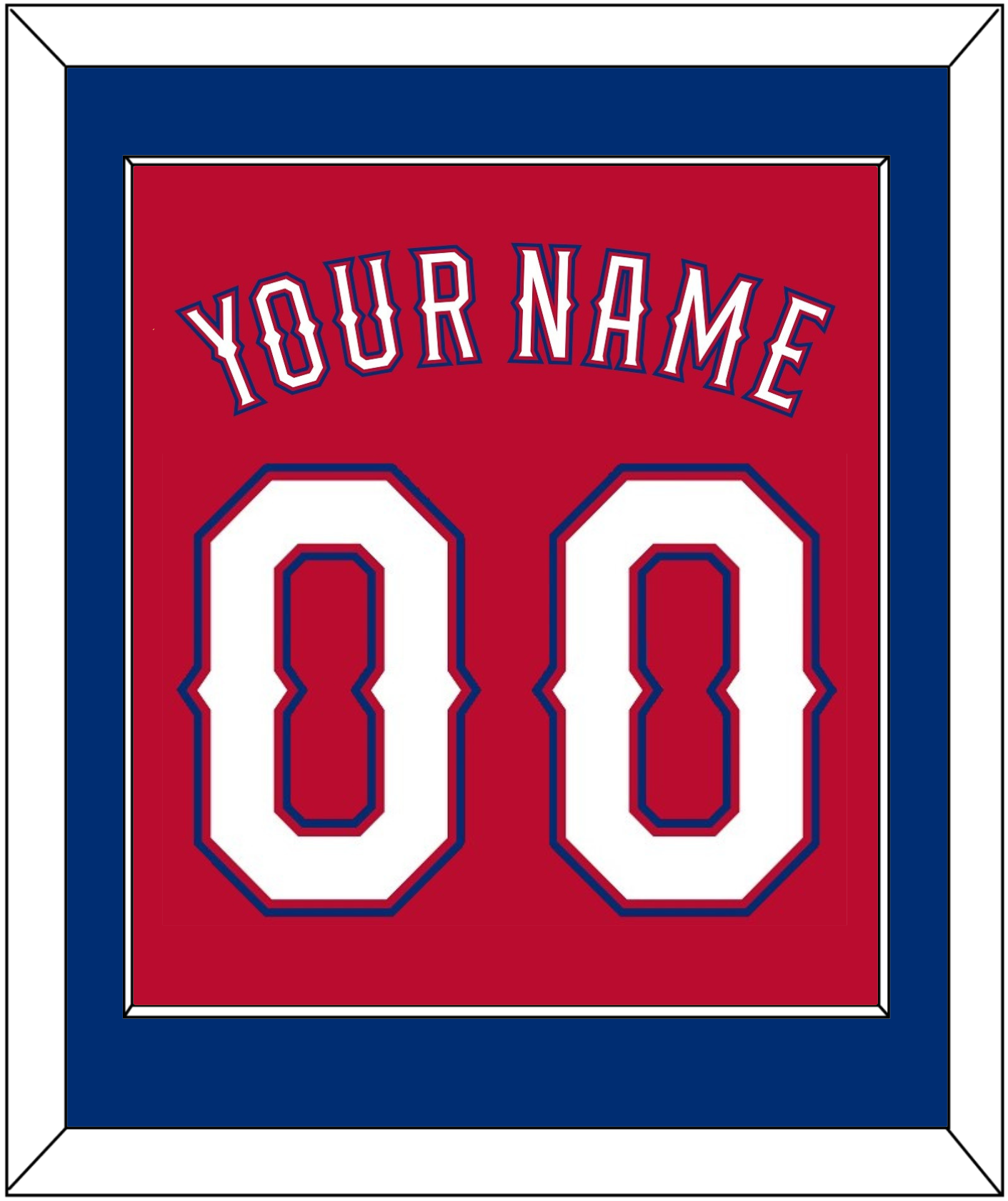 Texas Name & Number - Alternate Red (2016-2019) - Essential Tier 2