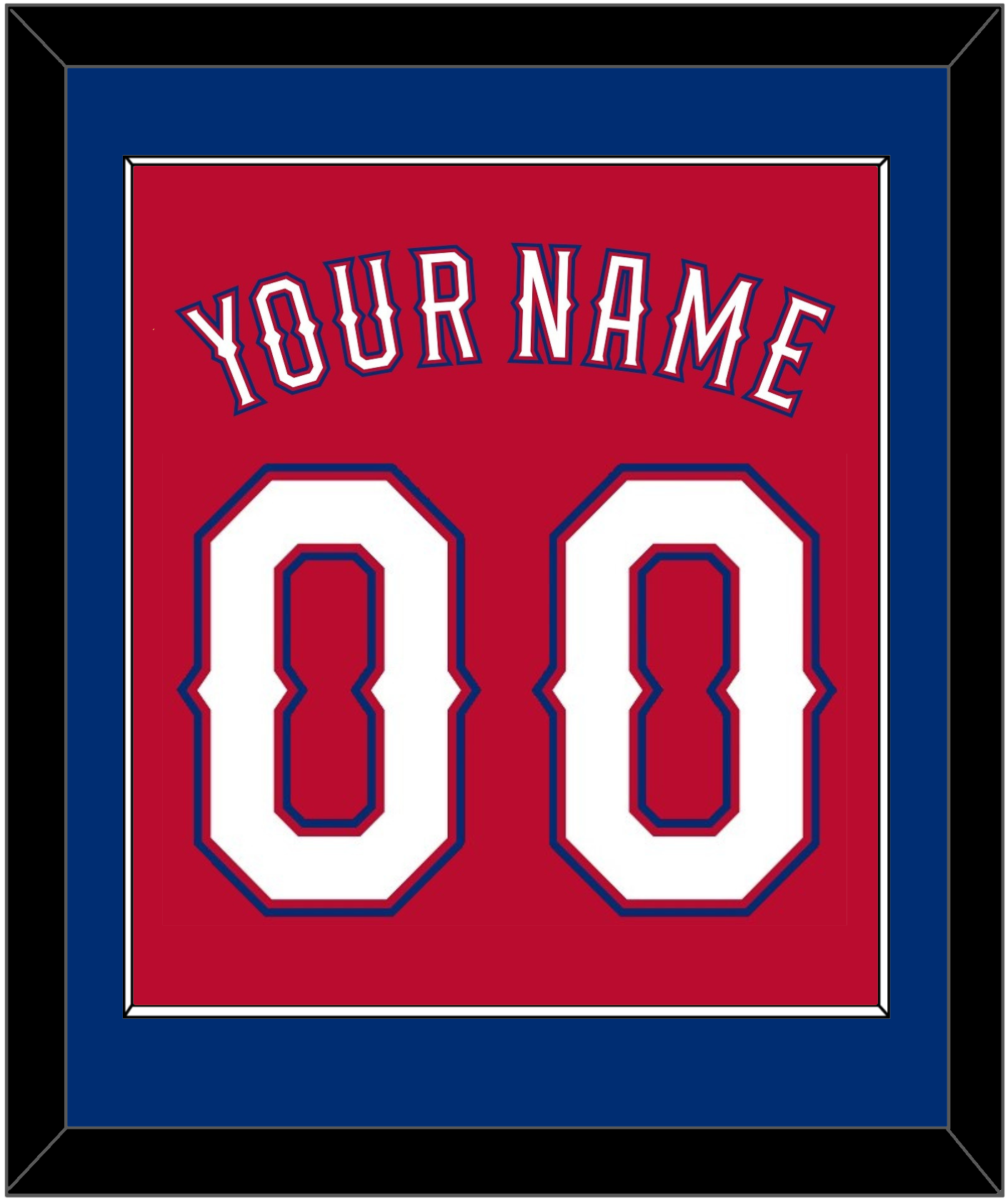 Texas Name & Number - Alternate Red (2016-2019) - Essential Tier 2