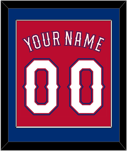 Texas Name & Number - Alternate Red (2016-2019) - Essential Tier 2