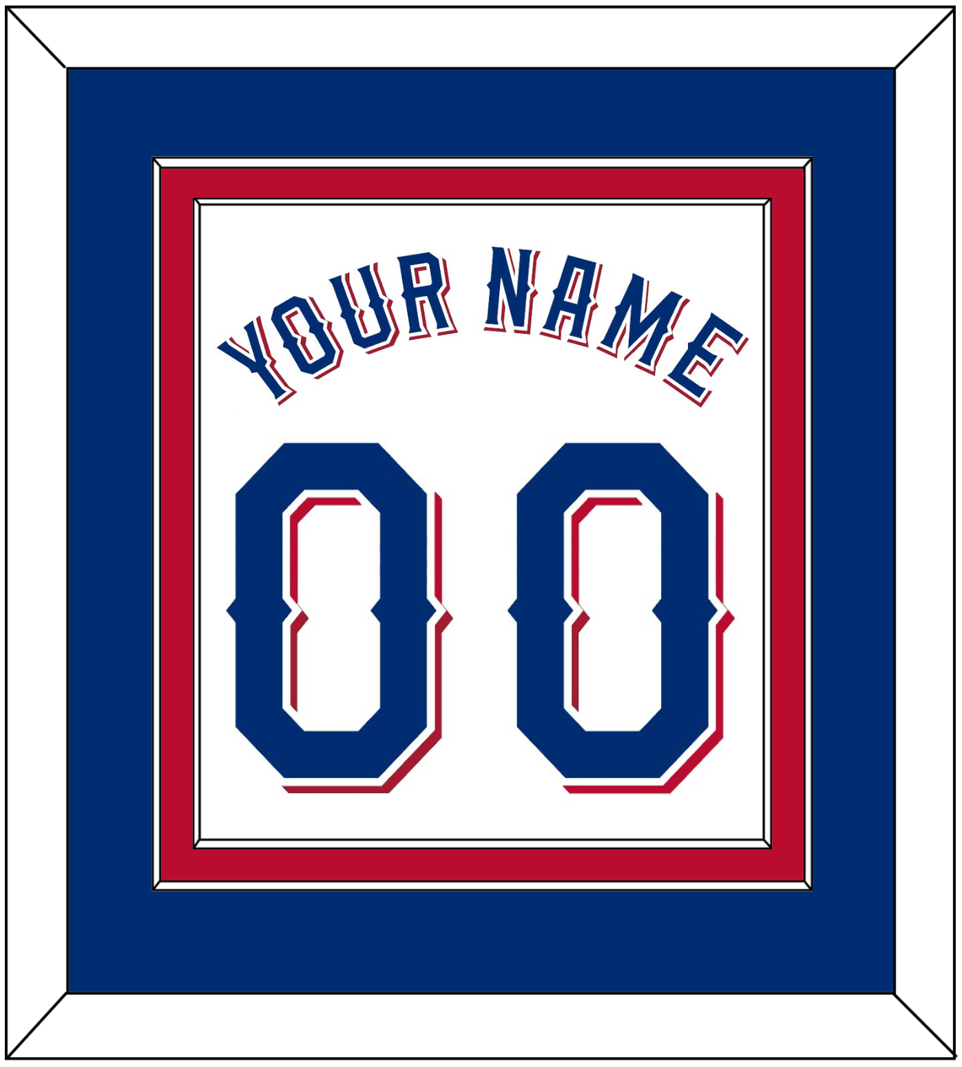 Texas Name & Number - Home White (2020-2023) - Signature Tier 3
