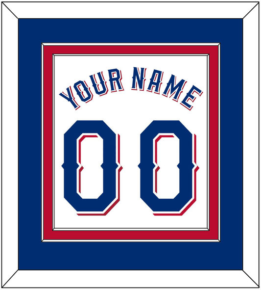 Texas Name & Number - Home White (2020-2023) - Signature Tier 3