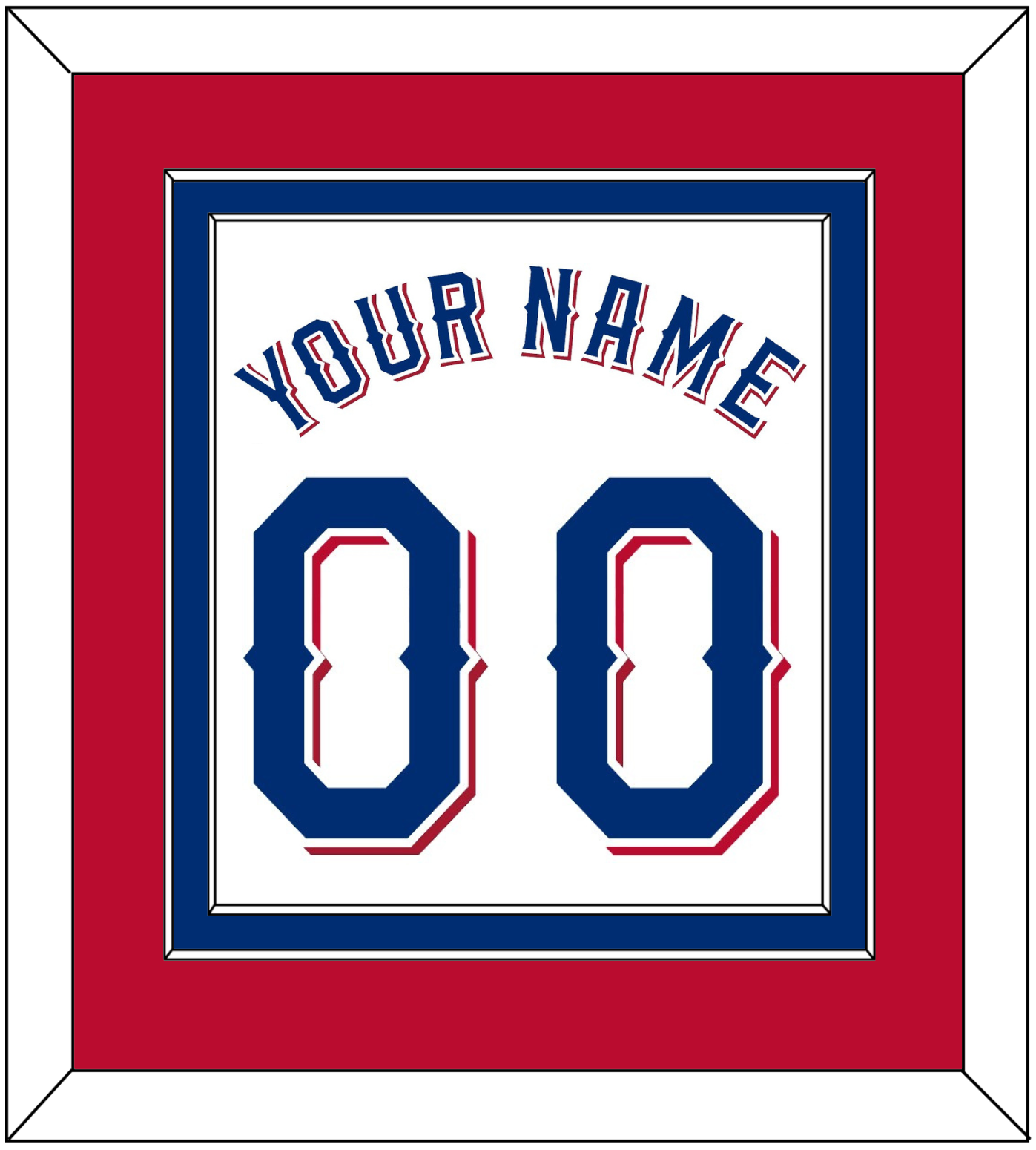 Texas Name & Number - Home White (2020-2023) - Signature Tier 4