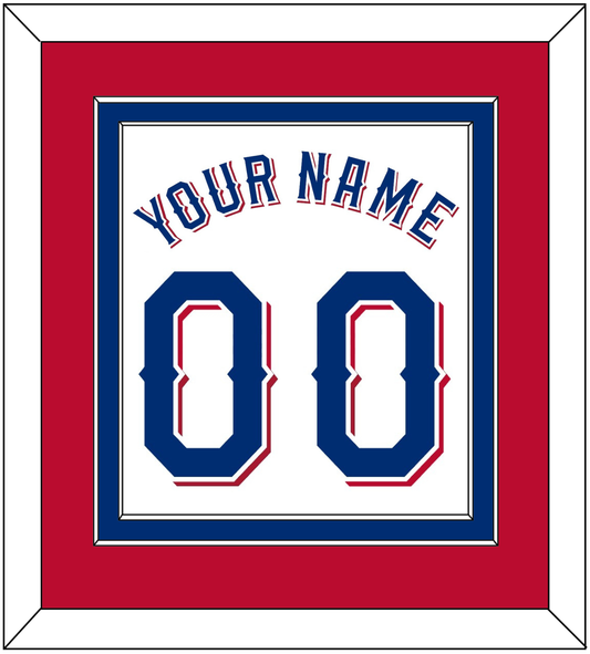 Texas Name & Number - Home White (2020-2023) - Signature Tier 4