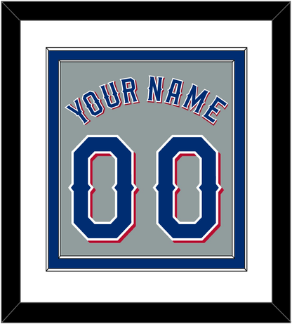 Texas Name & Number - Road Gray (2020-2023) - Signature Tier 1