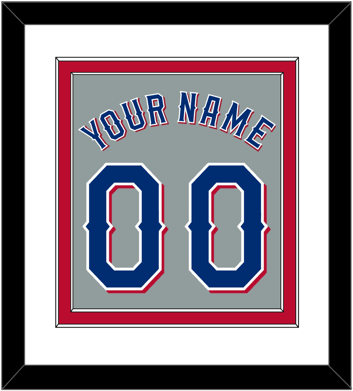 Texas Name & Number - Road Gray (2020-2023) - Signature Tier 2