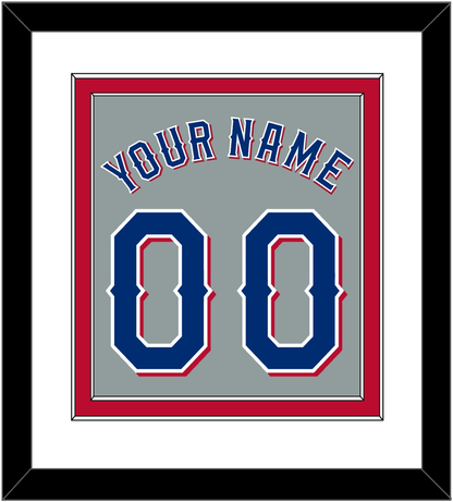 Texas Name & Number - Road Gray (2020-2023) - Signature Tier 2