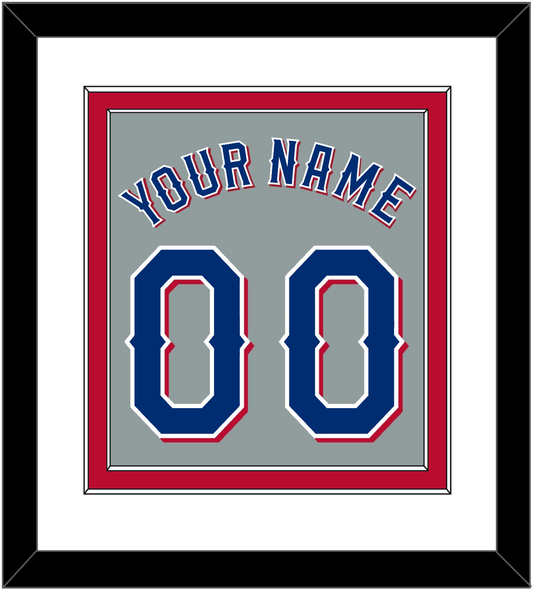 Texas Name & Number - Road Gray (2020-2023) - Signature Tier 2