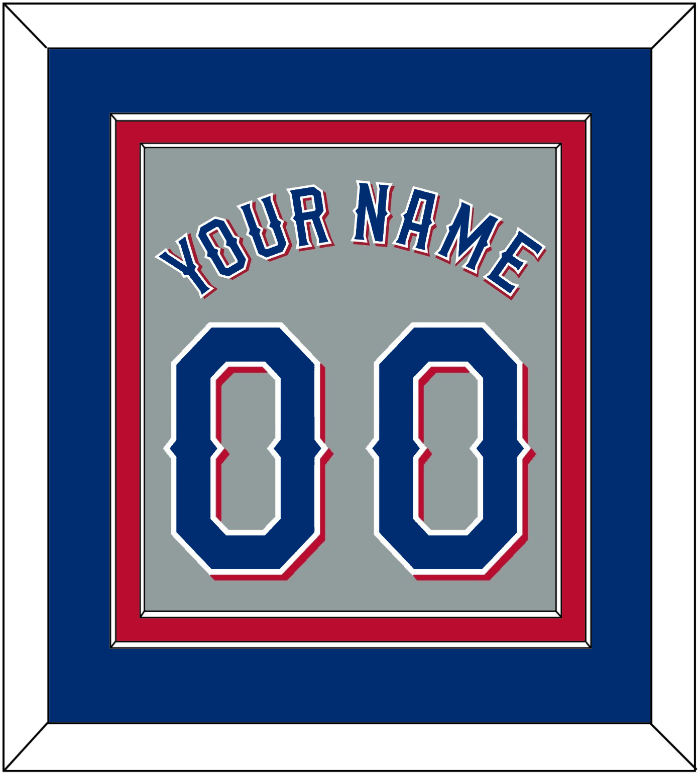 Texas Name & Number - Road Gray (2020-2023) - Signature Tier 3