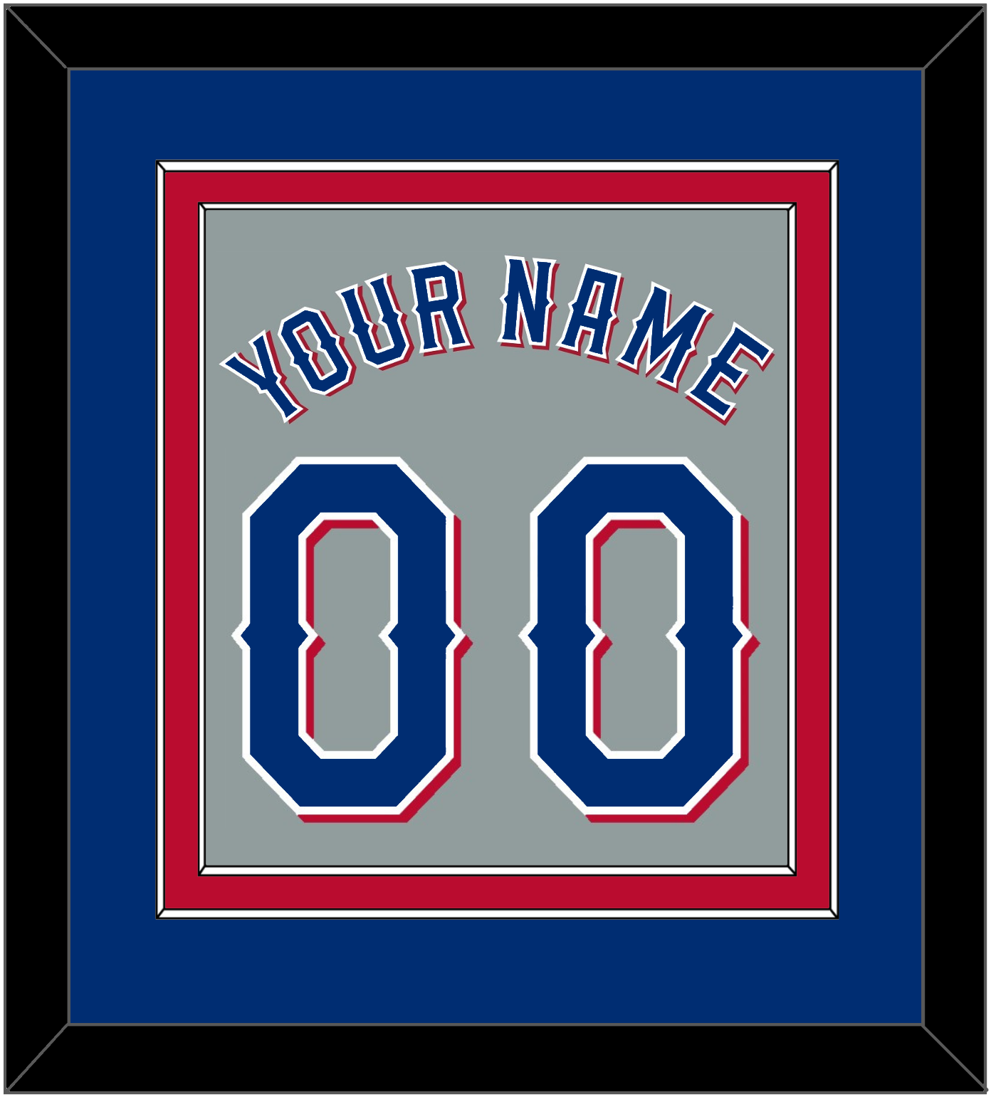 Texas Name & Number - Road Gray (2020-2023) - Signature Tier 3