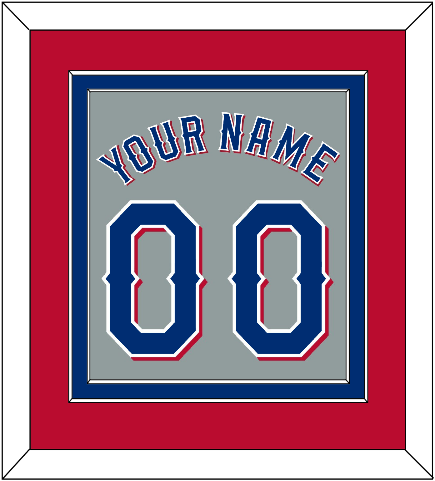 Texas Name & Number - Road Gray (2020-2023) - Signature Tier 4