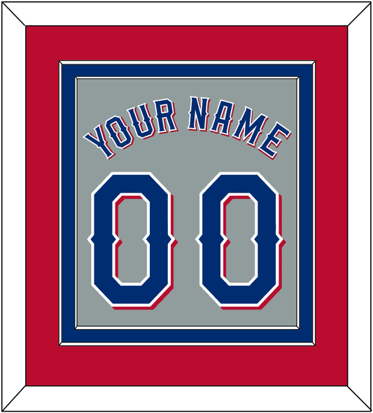 Texas Name & Number - Road Gray (2020-2023) - Signature Tier 4