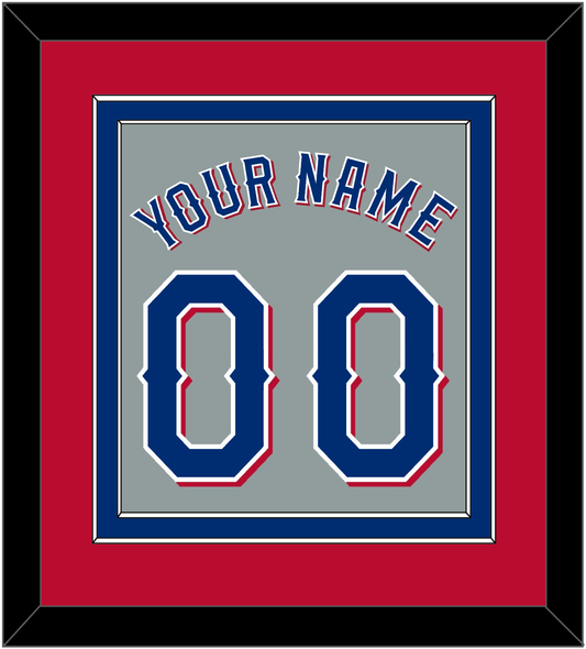 Texas Name & Number - Road Gray (2020-2023) - Signature Tier 4