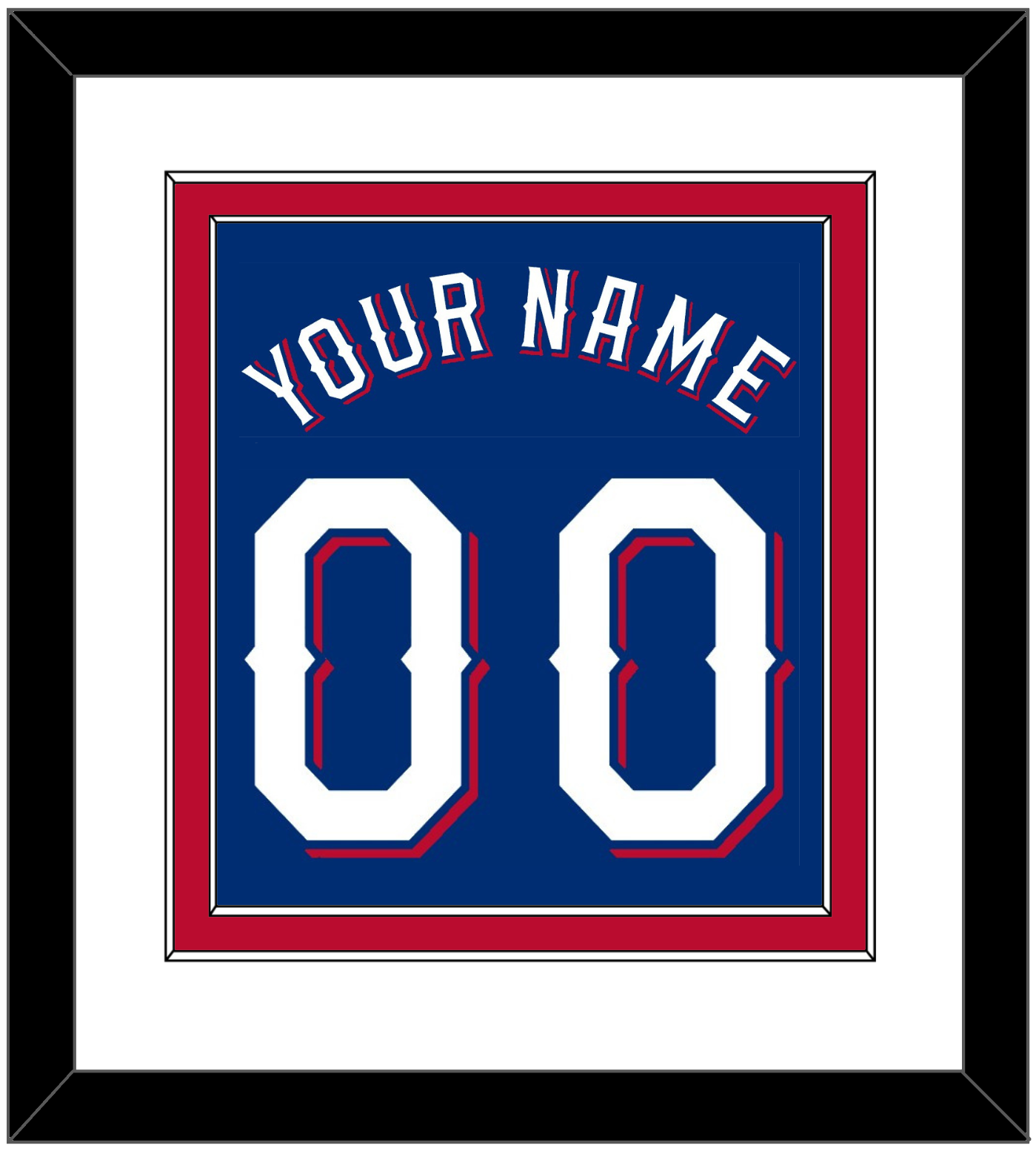 Texas Name & Number - Alternate Blue (2020-2023) - Signature Tier 1