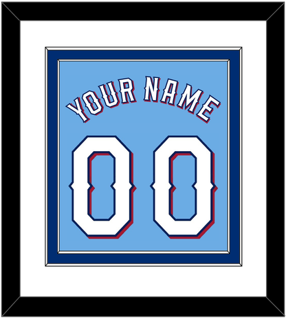 Texas Name & Number - Alternate Powder Blue (2020-2023) - Signature Tier 1