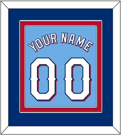 Texas Name & Number - Alternate Powder Blue (2020-2023) - Signature Tier 3