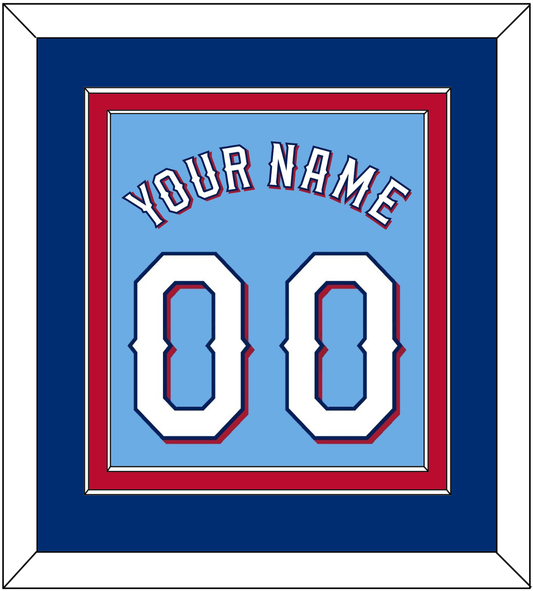 Texas Name & Number - Alternate Powder Blue (2020-2023) - Signature Tier 3