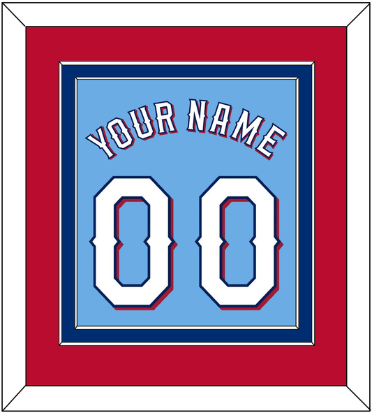 Texas Name & Number - Alternate Powder Blue (2020-2023) - Signature Tier 4