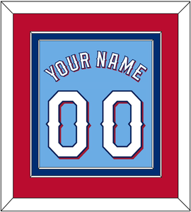 Texas Name & Number - Alternate Powder Blue (2020-2023) - Double Mat 4