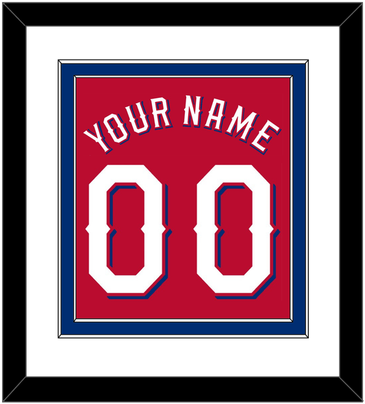 Texas Name & Number - Alternate Red (2020-2022) - Signature Tier 1