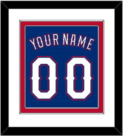 Texas Name & Number - Alternate Blue (2016-2019) - Signature Tier 1