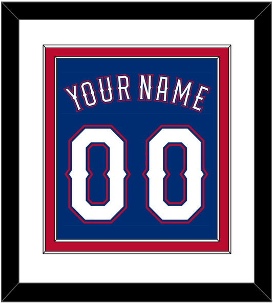 Texas Name & Number - Alternate Blue (2016-2019) - Signature Tier 1