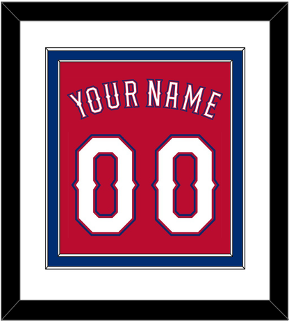 Texas Name & Number - Alternate Red (2016-2019) - Signature Tier 1