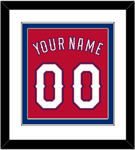 Texas Name & Number - Alternate Red (2016-2019) - Signature Tier 1
