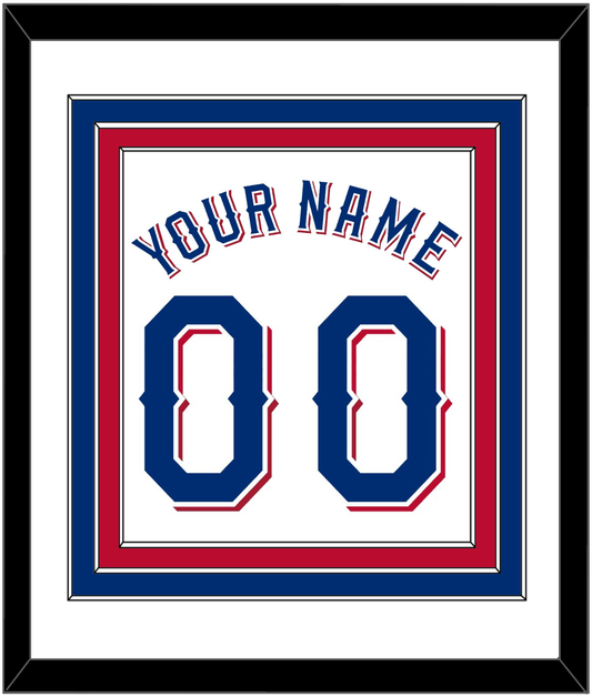 Texas Name & Number - Home White (2020-2023) - Premier Tier 1