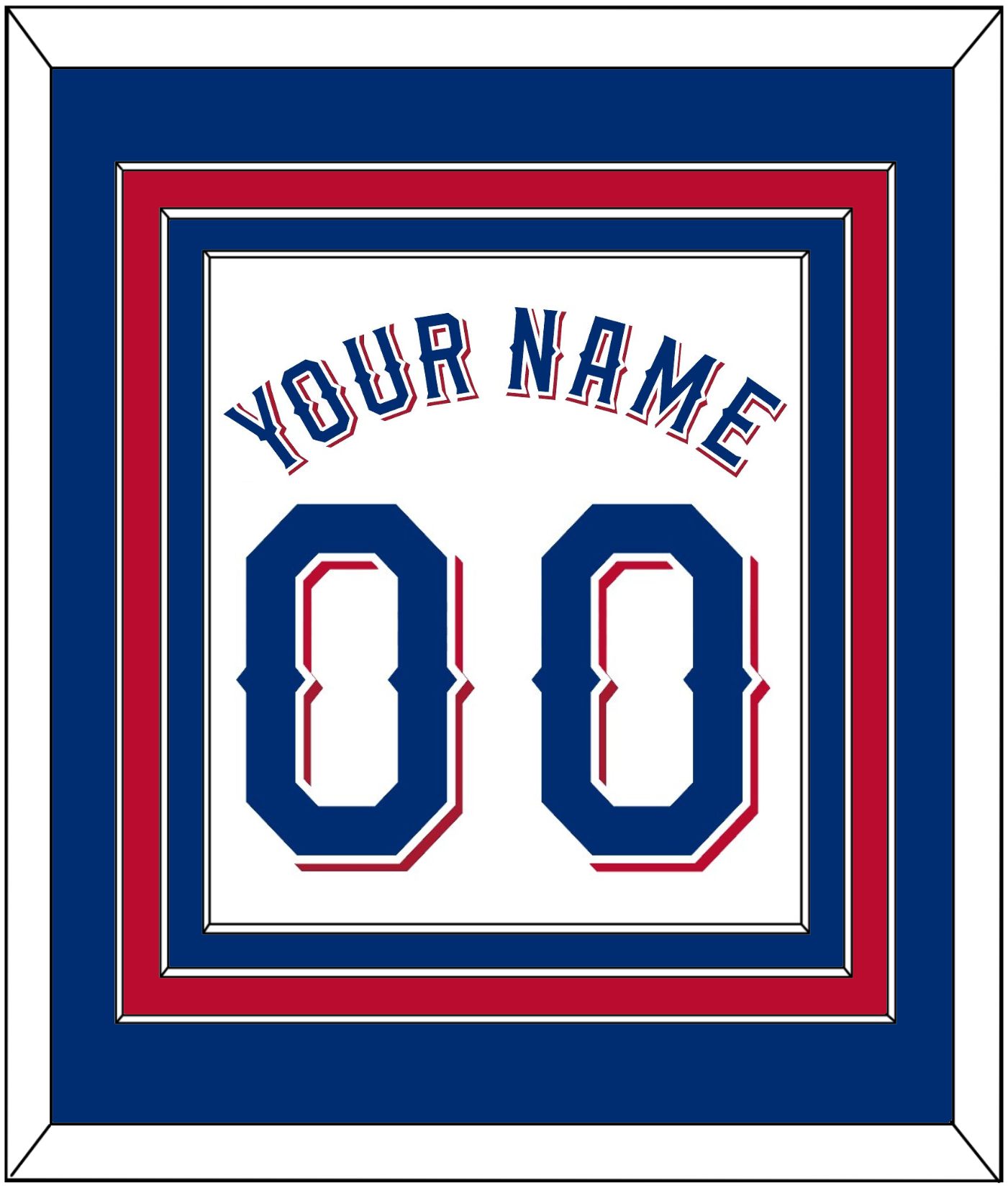Texas Name & Number - Home White (2020-2023) - Premier Tier 2