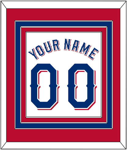 Texas Name & Number - Home White (2020-2023) - Premier Tier 3
